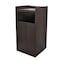 Alpine Industries Black 40 Gallon Wood Receptacle Enclosure with Drop Hole and Tray Shelf ALP476-BLK - alternate 2